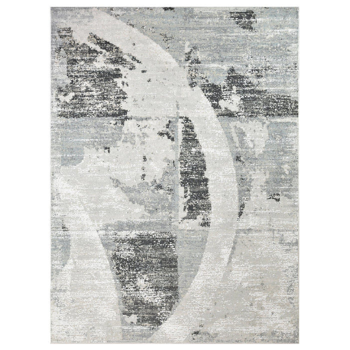 HR High Quality Modern Abstract Weathered Wall Rug #8984S