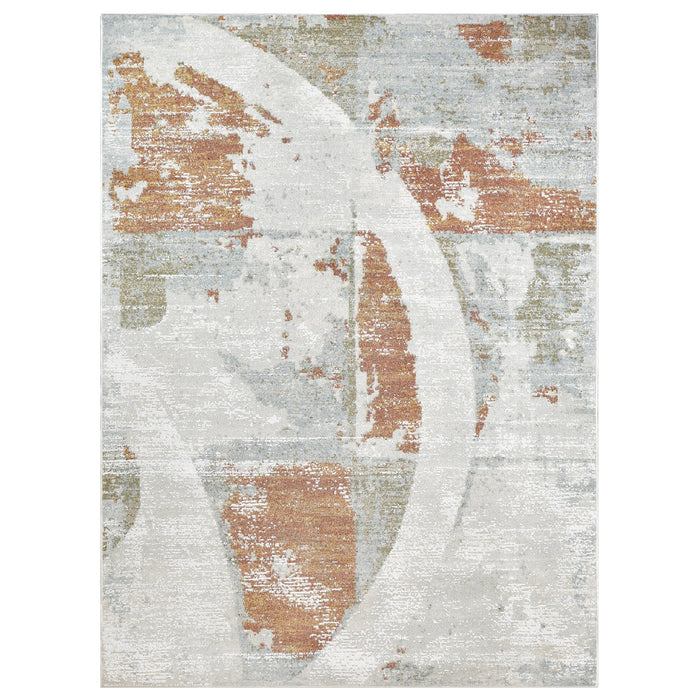 HR High Quality Modern Abstract Combed Shape Variation Rug #8984T