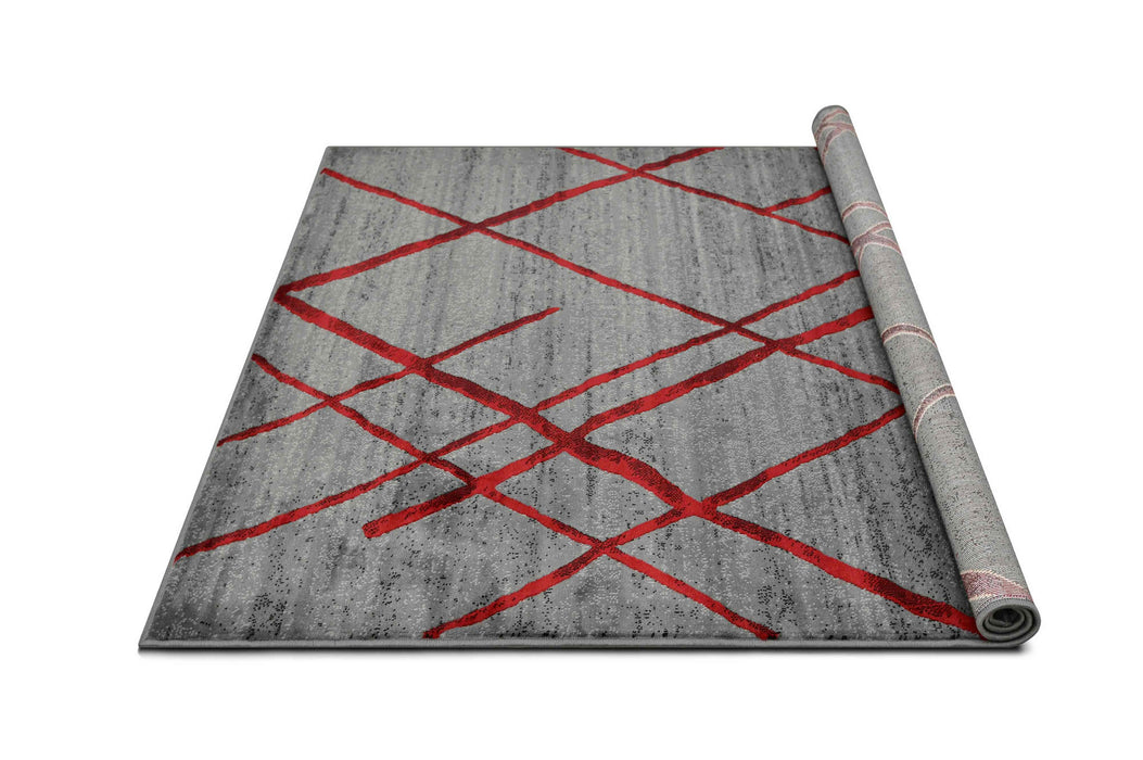 Diamond Pattern Contemporary Abstract Area Rug