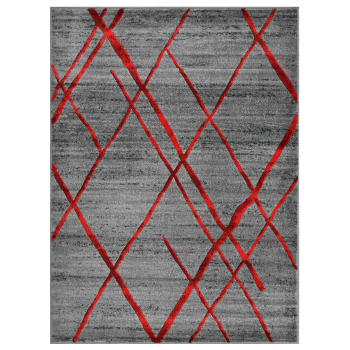 Diamond Pattern Contemporary Abstract Area Rug