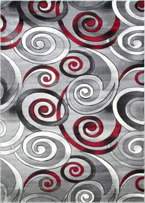 Swirls Contemporary Hand Carved Rugs #14