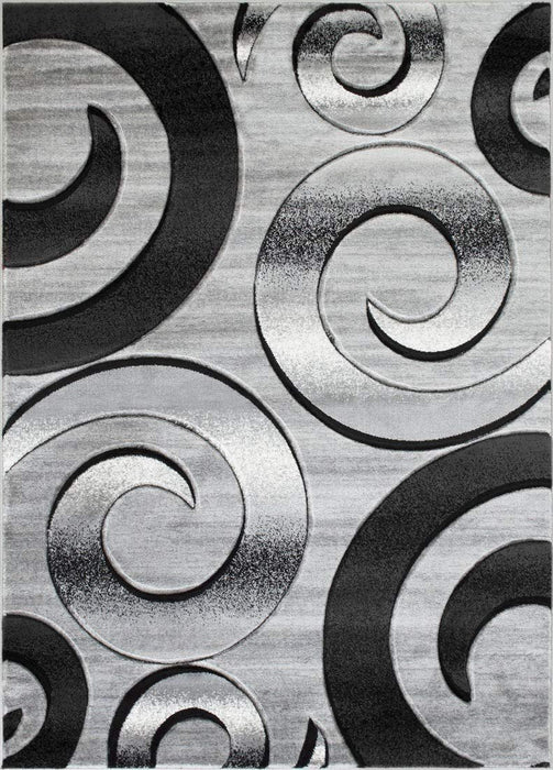 Swirls Hand Carved Area Rug #16