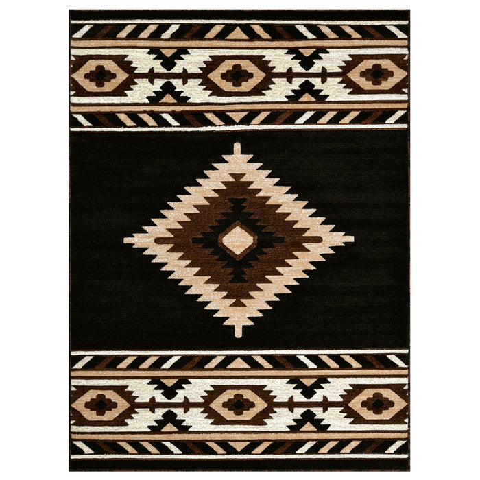 HR Southwestern Rugs Tribal Medallion #1241