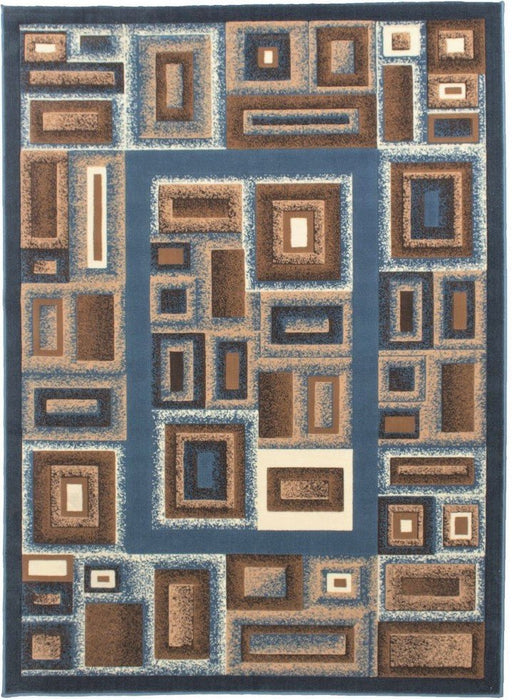 Frame/Boxy/Cube Pattern-Shed Free Rug