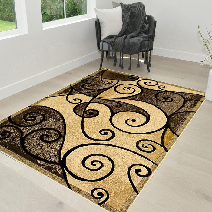 Swirls Living Room Rugs #3