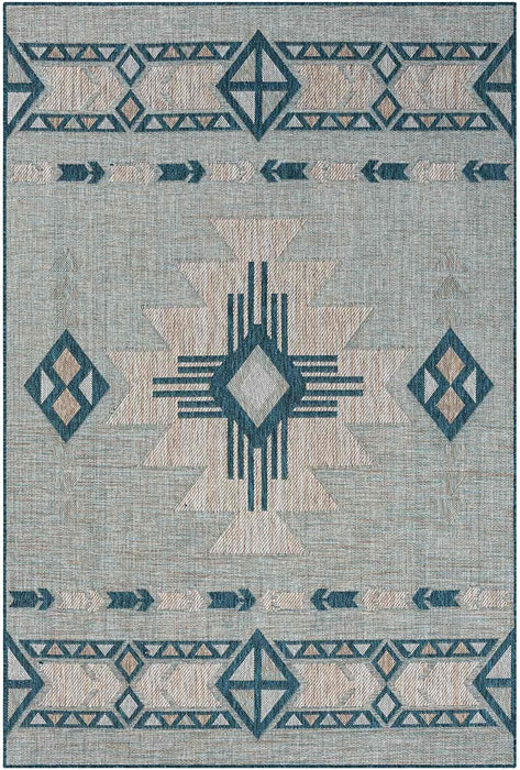 HR Waterproof Southwestern Navajo Outdoor Rug #1664