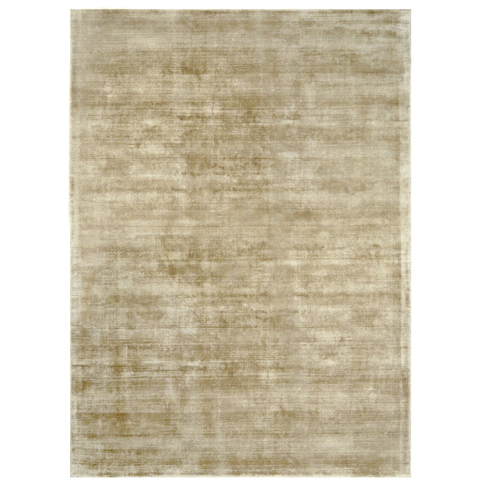 Champagne Color Rugs Tencel Ultra-Soft Hand Knotted in India 5' X 8' Rugs for Dining Room