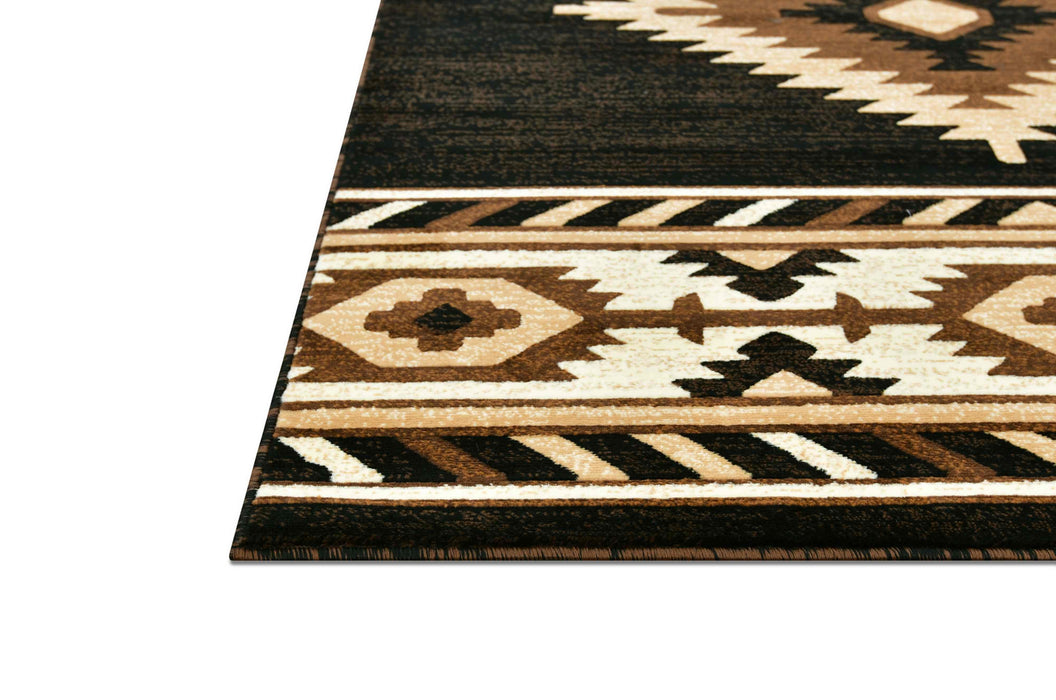 HR Southwestern Rugs Tribal Medallion #1241