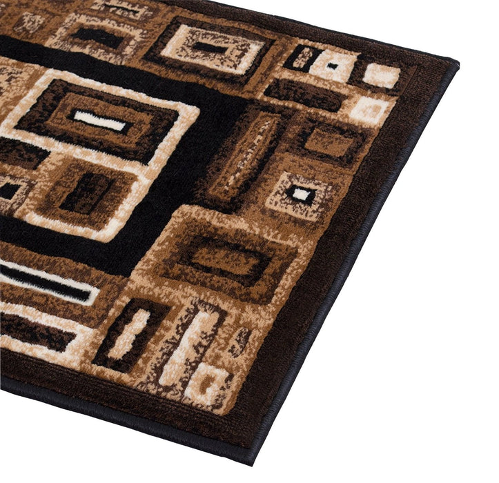 Frame/Boxy/Cube Pattern-Shed Free Rug