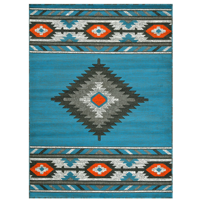 HR Southwestern Rugs Tribal Medallion #1241