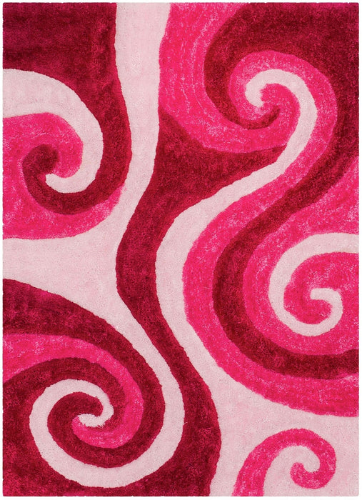 3-D Hand Curved Shaggy Rug #05