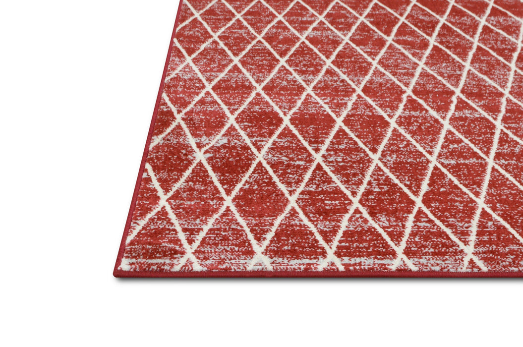 Moroccan Trellis/Diamond Pattern Area Rug #81