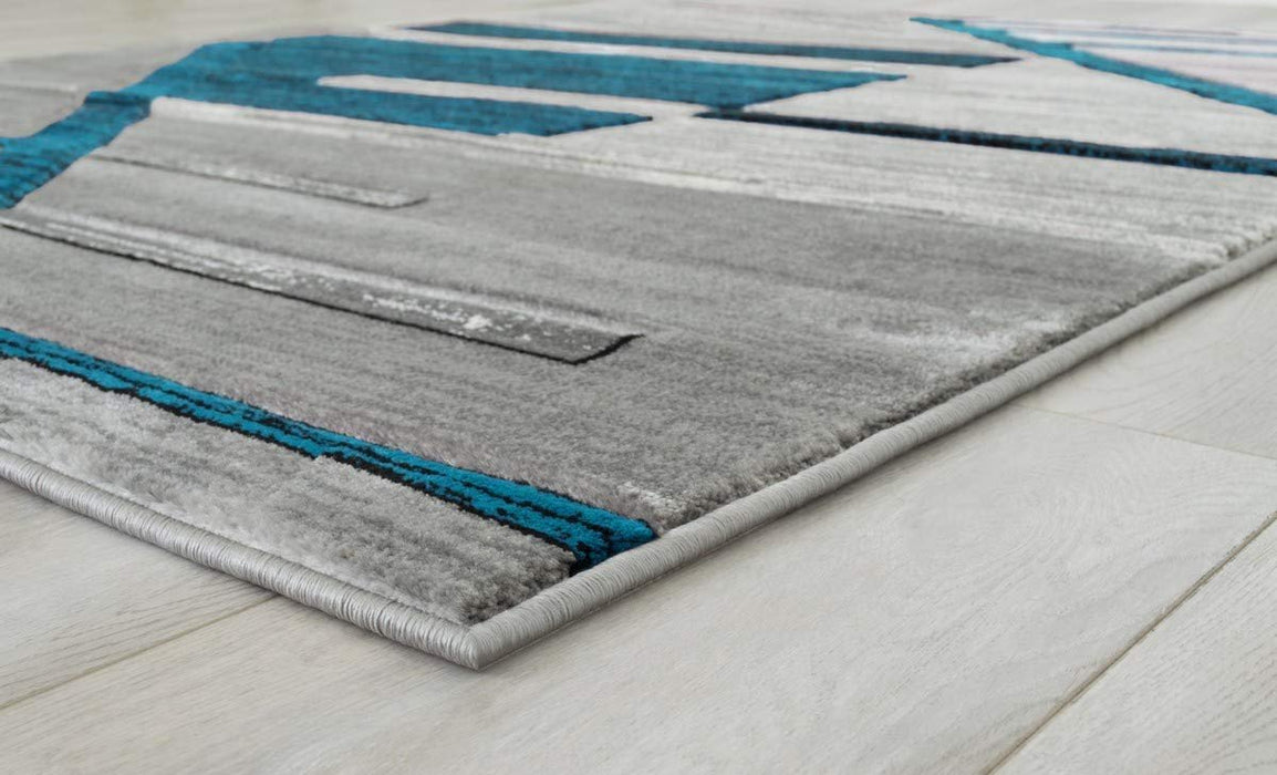 Monochromatic Rug/Linier Design Hand Carved 11