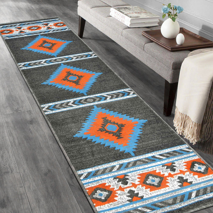 HR Southwestern Rugs Tribal Medallion #1241