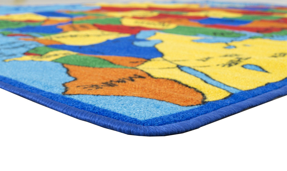 USA Map Kids Educational Non-Slip Gel Back