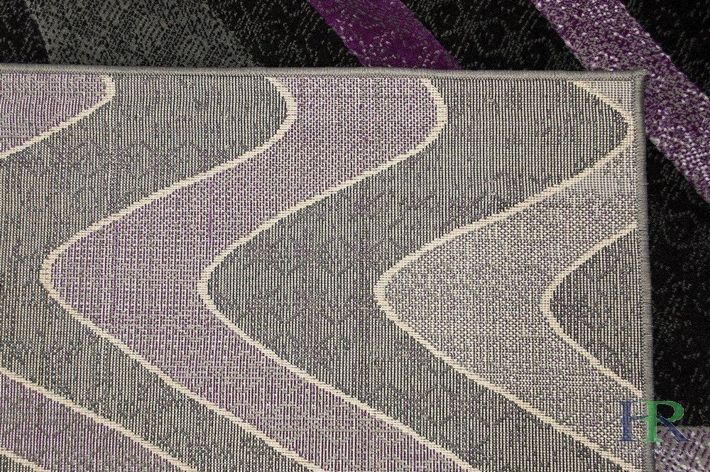 Abstract Area Rug Modern Zigzag Wave #66