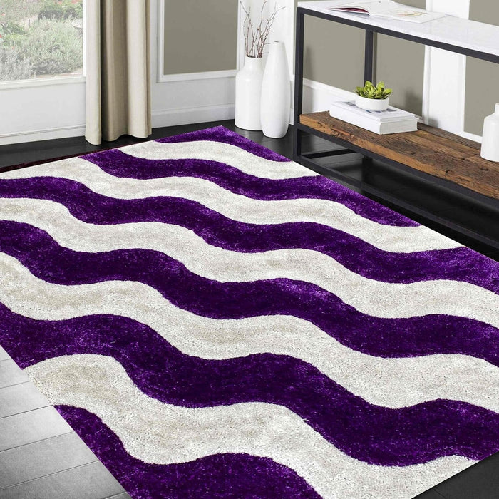 Plush 3D Shag Rug: Stylish, High Pile, Premium Comfort # 02