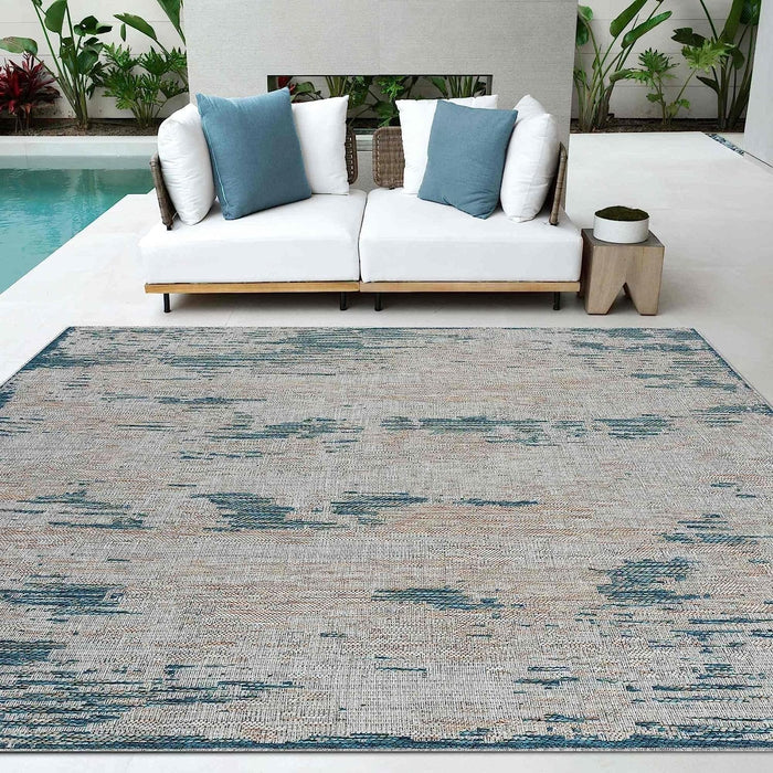 HR Waterproof Abstract Outdoor Rug - Stain and Fade-Resistant #1660