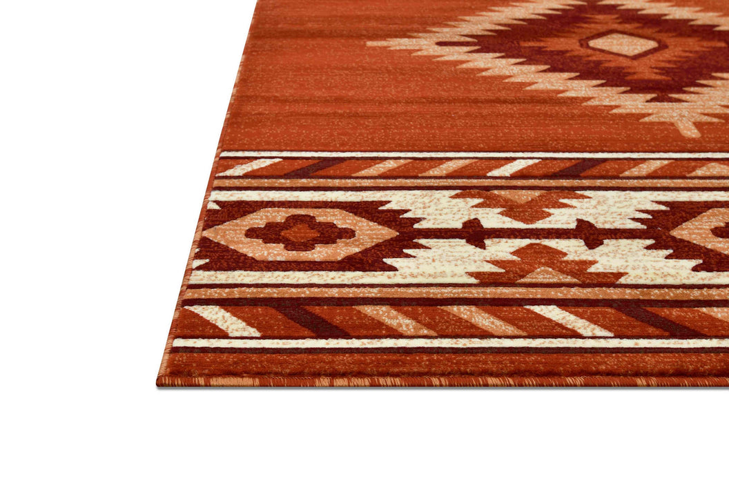 HR Southwestern Rugs Tribal Medallion #1241