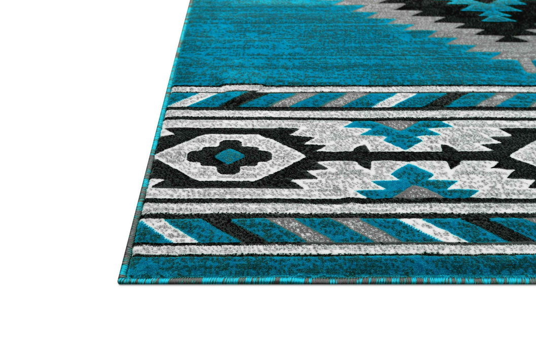 HR Southwestern Rugs Tribal Medallion #1241