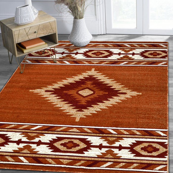 HR Southwestern Rugs Tribal Medallion #1241