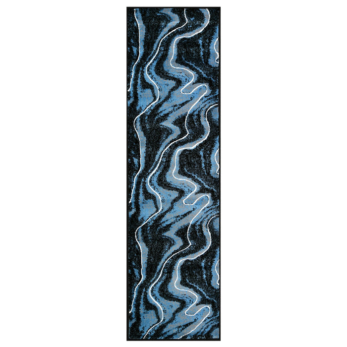 Contemporary Abstract Area Rugs Marble Pattern #296