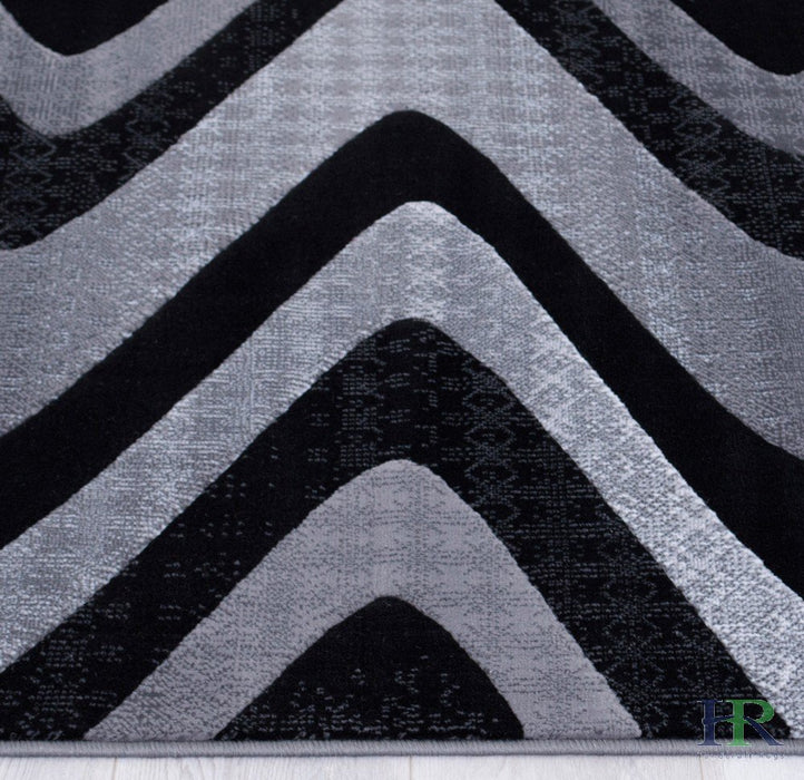 Abstract Area Rug Modern Zigzag Wave #66