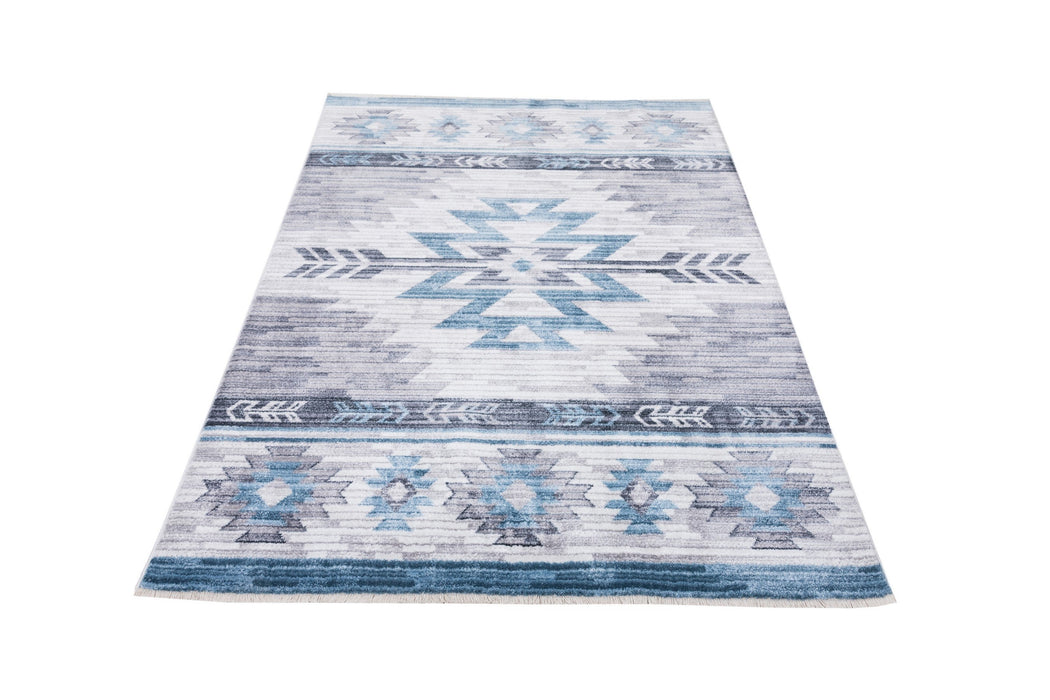 Southwestern Rug Navajo Modern Tribal Rug, Foldable #68