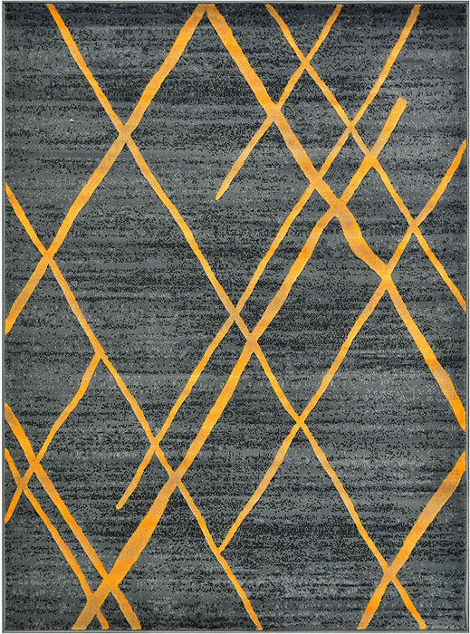 Diamond Pattern Contemporary Abstract Area Rug