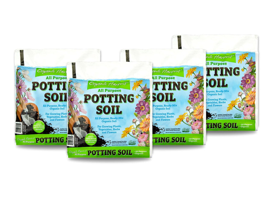 Organic Potting Soil Mix - All Purpose Ready-to-Use Garden Soil for Indoor-Outdoor Plants, Vegetables, Herbs & Flowers - Enriched with Nutrients, Eco-Friendly