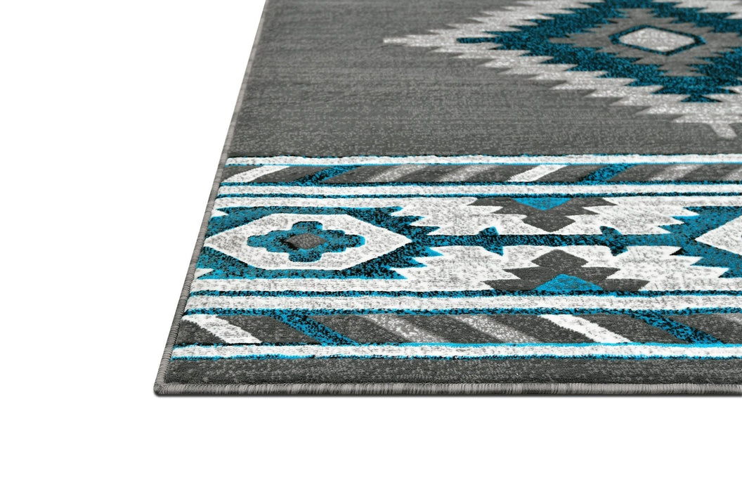 HR Southwestern Rugs Tribal Medallion #1241