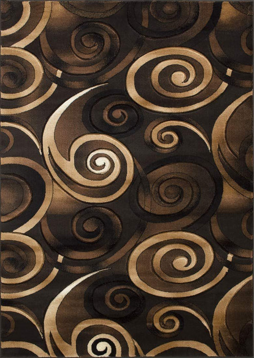 Swirls Contemporary Hand Carved Rugs #14