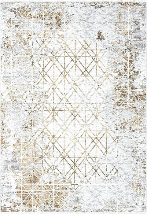 HR Area Rug Marble Rug Gold Floor Mat Gold, Mocha, Bone #47