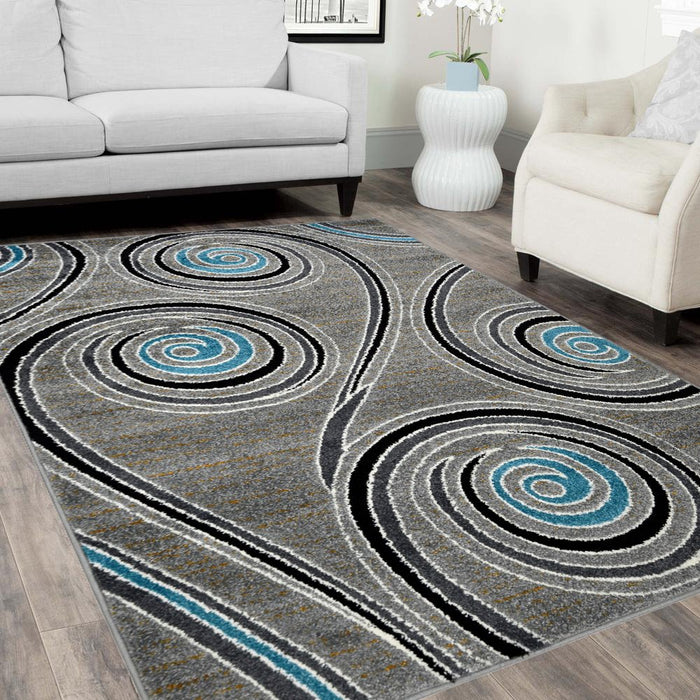 Spiral Distressed Rug #82