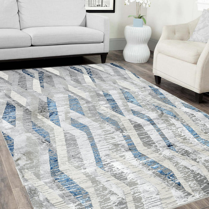 Viscose Diamond pattern rug #76