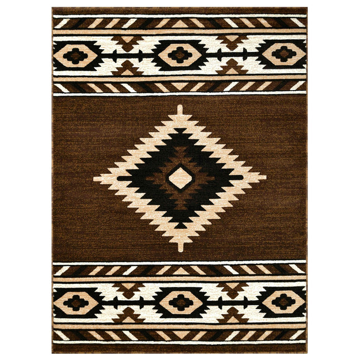 HR Southwestern Rugs Tribal Medallion #1241