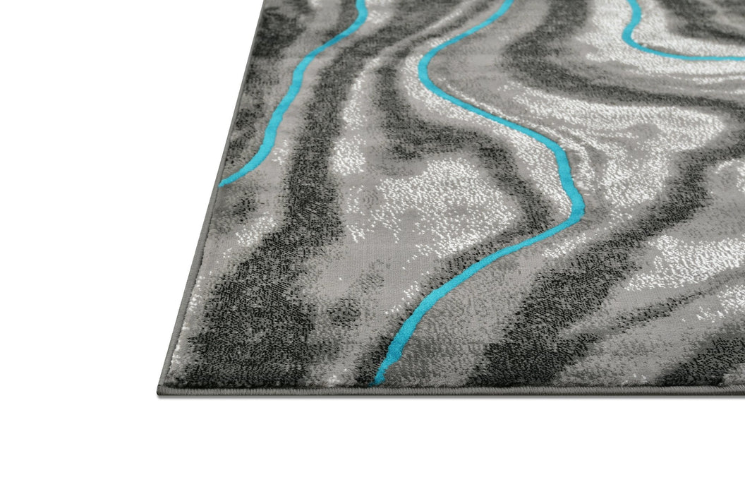 Contemporary Abstract Area Rugs Marble Pattern #296