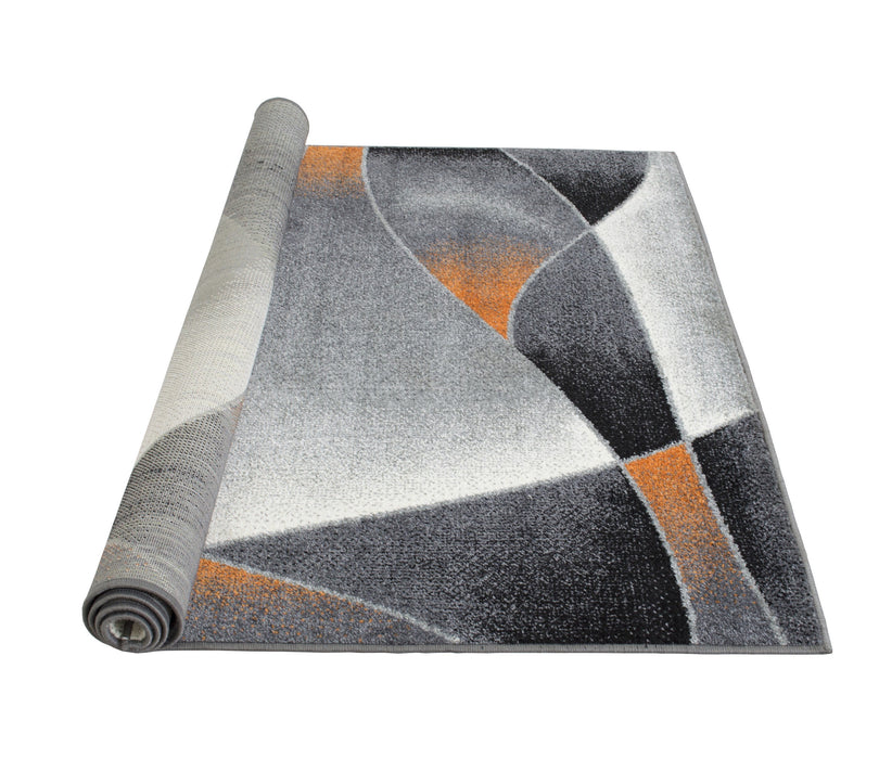 Wavy Distressed Color Rugs #89