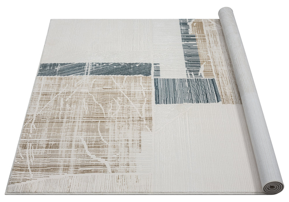 HR Premium Super Soft Polyester Abstract Area Rug #456