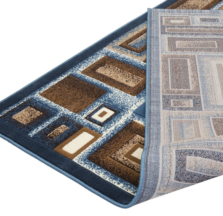 Frame/Boxy/Cube Pattern-Shed Free Rug