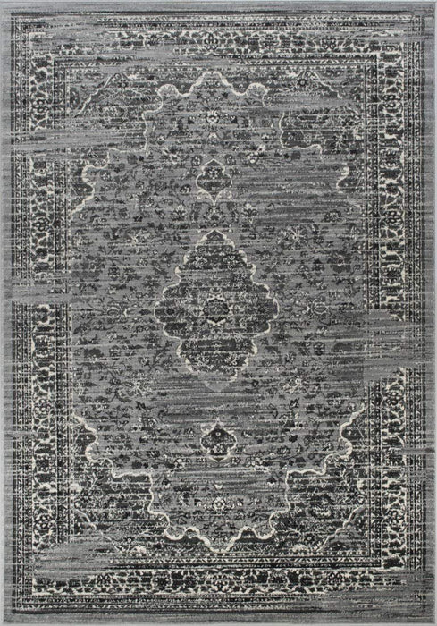 Floral Pattern Distressed Rug #93