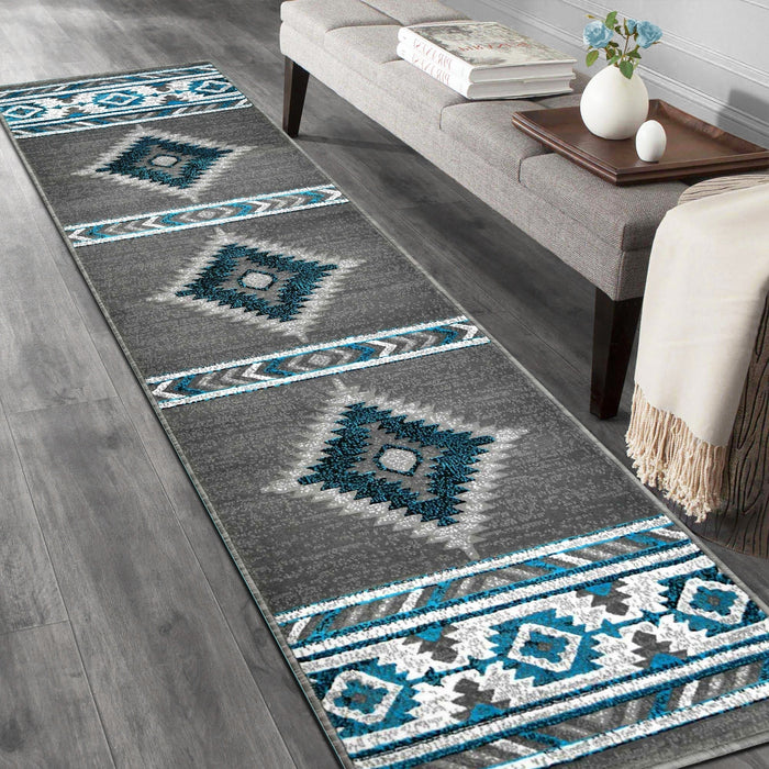 HR Southwestern Rugs Tribal Medallion #1241