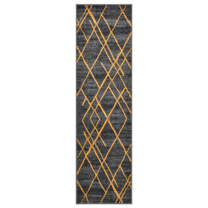 Diamond Pattern Contemporary Abstract Area Rug