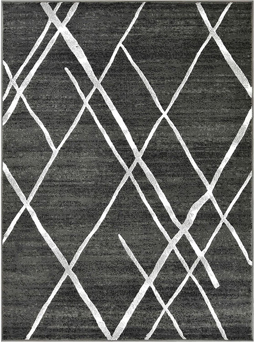 Diamond Pattern Contemporary Abstract Area Rug