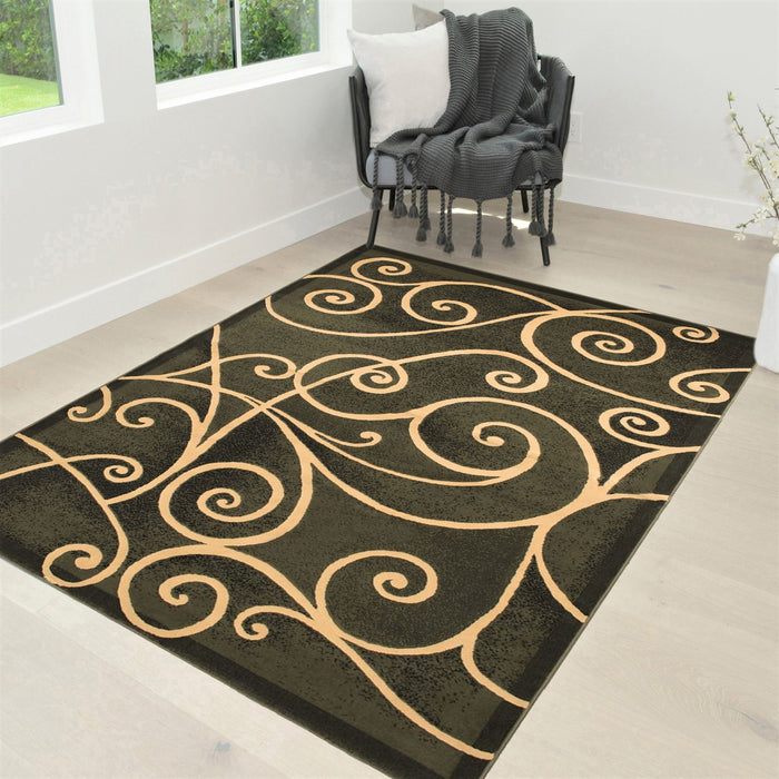 Swirls Living Room Rugs #3