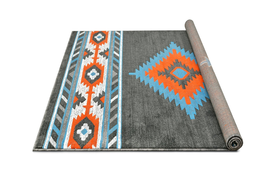 HR Southwestern Rugs Tribal Medallion #1241