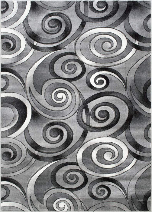 Swirls Contemporary Hand Carved Rugs #14