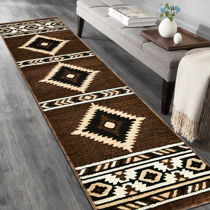 HR Southwestern Rugs Tribal Medallion #1241