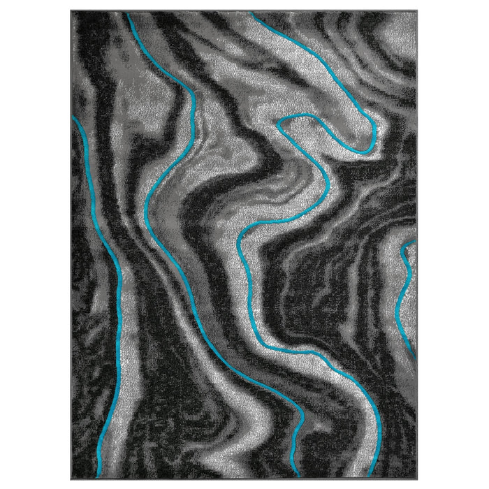 Contemporary Abstract Area Rugs Marble Pattern #296