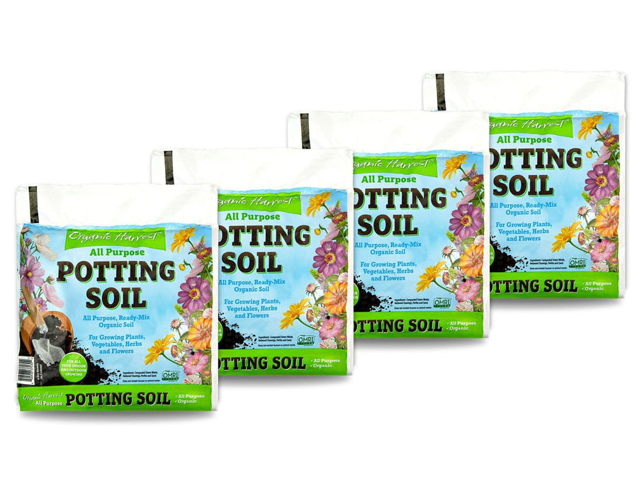 Organic Potting Soil Mix - All Purpose Ready-to-Use Garden Soil for Indoor-Outdoor Plants, Vegetables, Herbs & Flowers - Enriched with Nutrients, Eco-Friendly